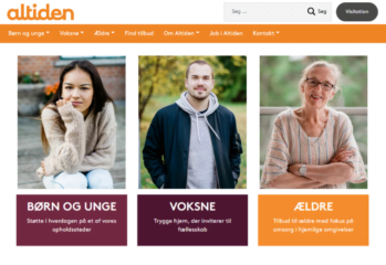 Screenshot ny hjemmeside artikel