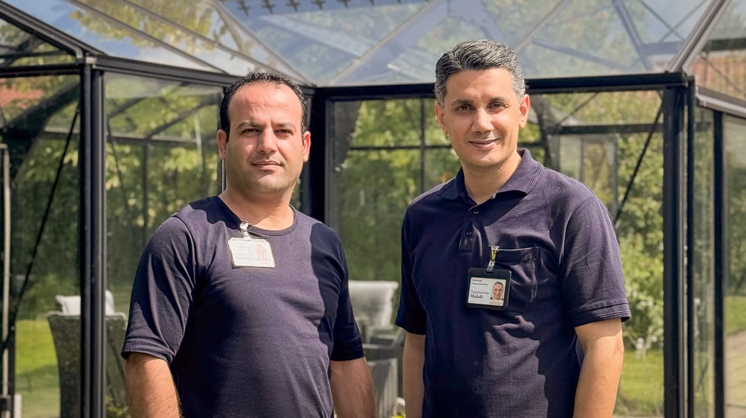 Sygeplejersker Rouhollah og Mahdi Bakkebo juli 2025